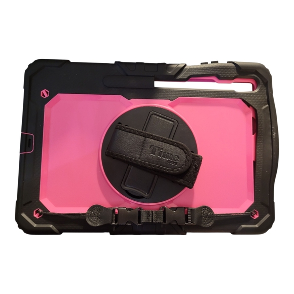 Pink & Black Protective Case For 12.4" Samsung Galxy S7 FE Tablet - Picture 1 of 6
